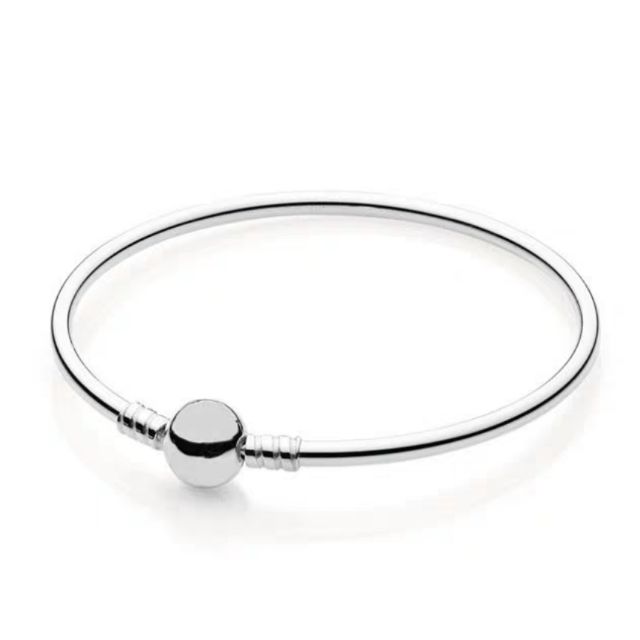 Vòng cứng bạc 925 chốt tròn cơ bản
