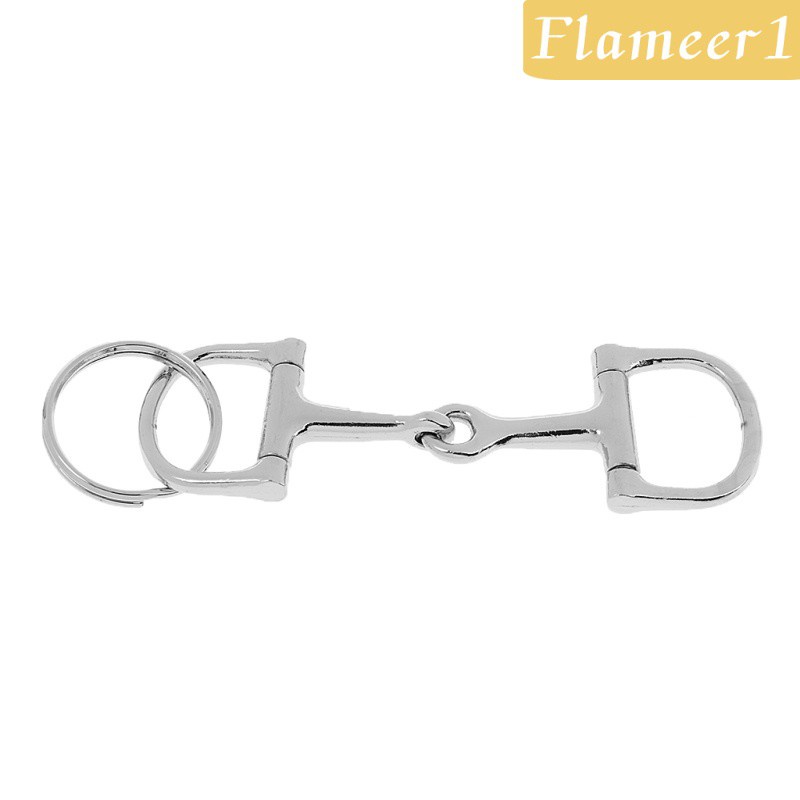 [Flameameer1] Móc Khóa Hợp Kim Bạc Mặt Hình Móng Ngựa Thời Trang Quà Tặng Nam A