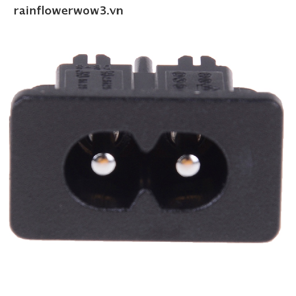 Set 5 Đầu Nối Phích Cắm Điện 2 Chấu AC250v 2.5a Ic320 c8