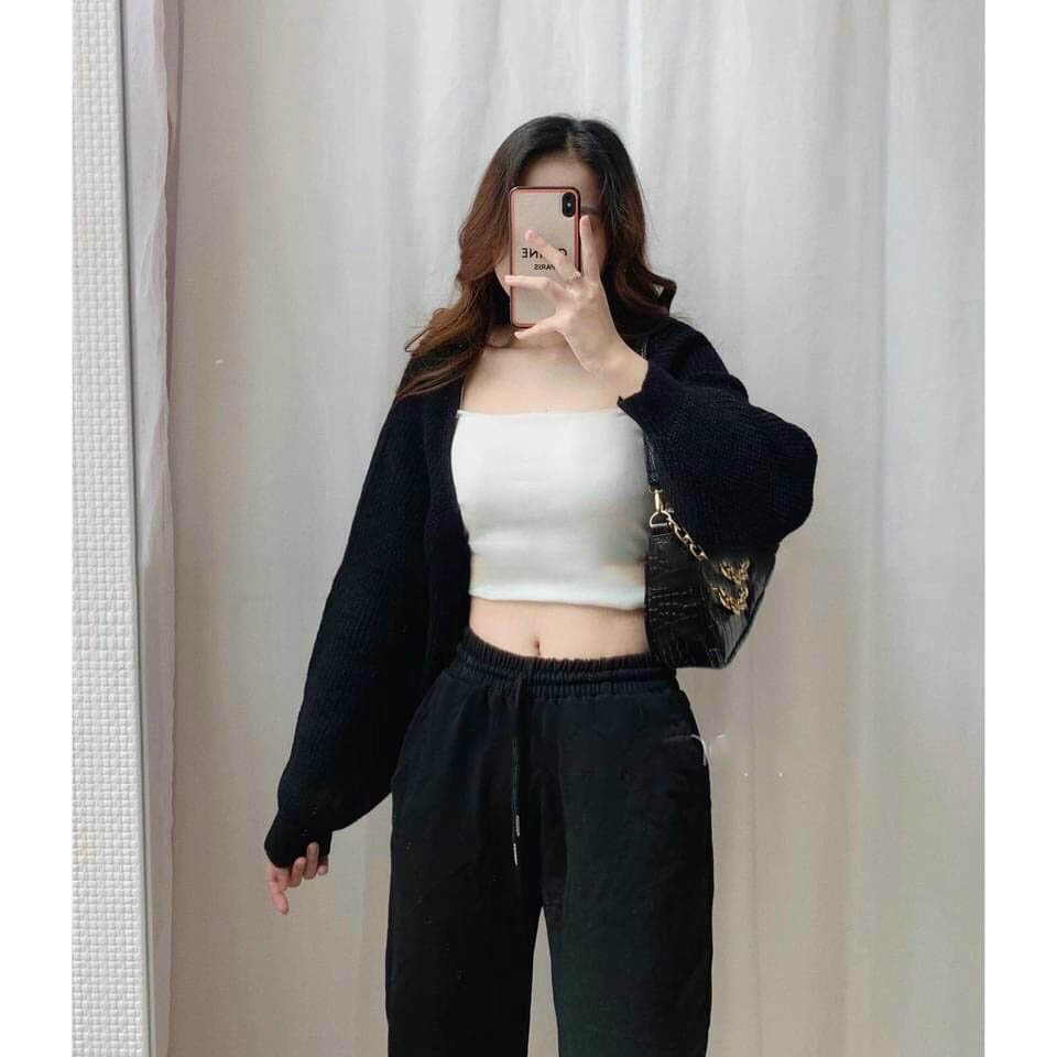 Áo khoác len cardigan FM Style crotop chất len đan xịn phong cách sexy hot trend 211006080 | BigBuy360 - bigbuy360.vn