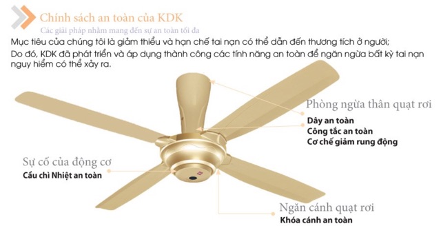 Quạt Trần KDK M56PR (Miễn phí giao tại HCM-ngoài tỉnh liên hệ shop)