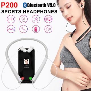 Tai nghe nhét tai P200 Bluetooth 5.0 thiết kế thể thao âm thanh HiFi chất lượng cao