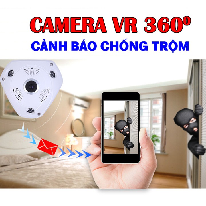 CAMERA WIFI GIÁM SÁT AN NINH VR 360 - CAMERA 3D XOAY 360 ĐỘ