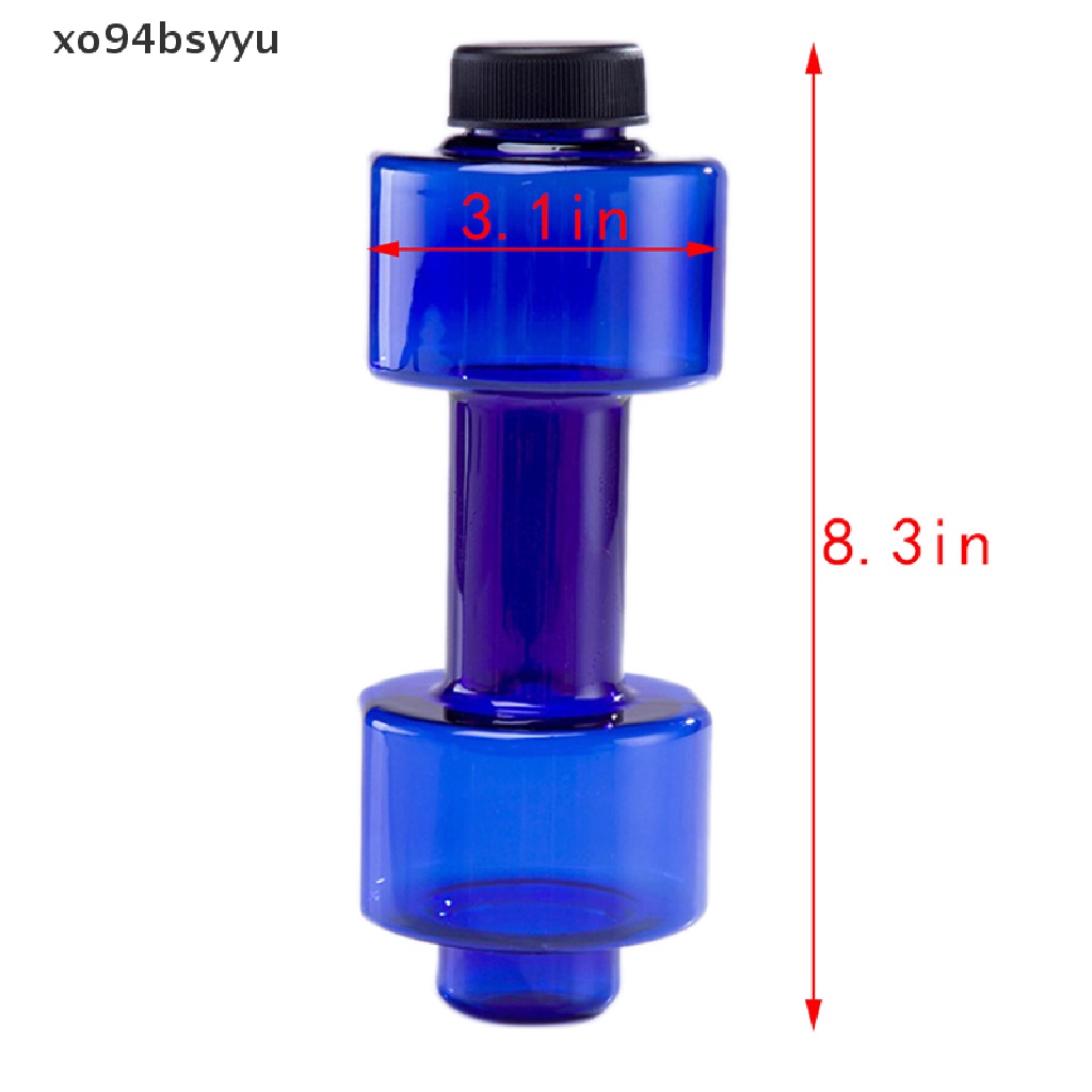 Bình Nước Thể Thao Bằng Nhựa Chống Rò Rỉ Hình Quả Tạ Xo94Bsyu 550ML
