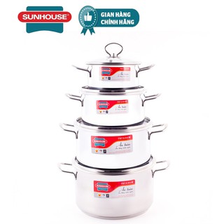 Bộ 4 nồi inox Sunhouse SHG686
