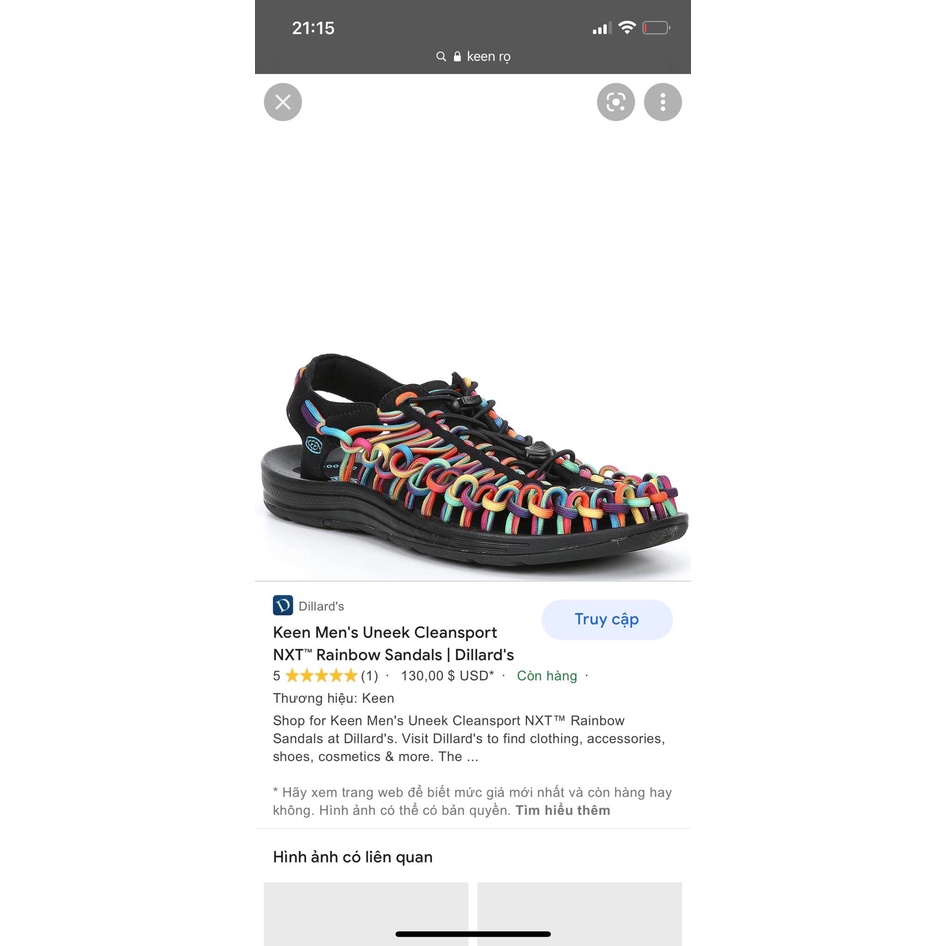 GIÀY RỌ KEEN CHÍNH HÃNG UNISEX SIZE 43