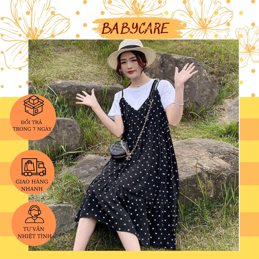 VÁY BẦU ĐẸP-ĐẦM BẦU HÈ CÔNG SỞ YẾM CHẤM BI HÀNG ĐẸP