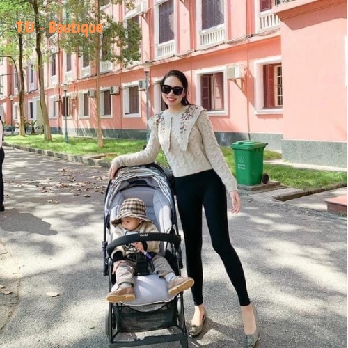 Quần nữ legging dáng dài cạp cao chống xoắn quần giữ nhiệt co giãn 4 chiều L-05
