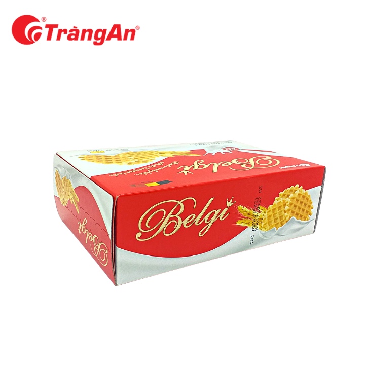 [Nhỏ gọn] Hộp bánh Belgi trứng sữa 76g, thương hiệu Tràng An, hạn sử dụng 12 tháng, date luôn mới, thích hợp bày lễ