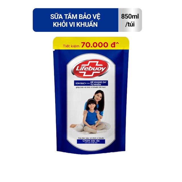 Sữa tắm Lifebuoy Bảo vệ khỏi vi khuẩn 850gr (Túi) | BigBuy360 - bigbuy360.vn