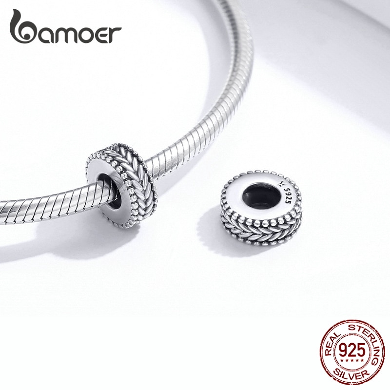 Hạt Trang Sức Bamoer Bằng Bạc 925 Dùng Làm Vòng Tay DIY