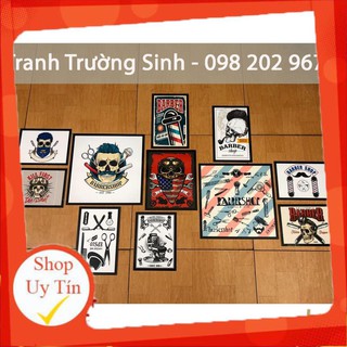 [RẺ VÔ ĐỊCH] -  BỘ 11 TRANH ICON BARBER SIÊU NÉT SIÊU TRUẤT IN DECAL THEO YÊU CẦU