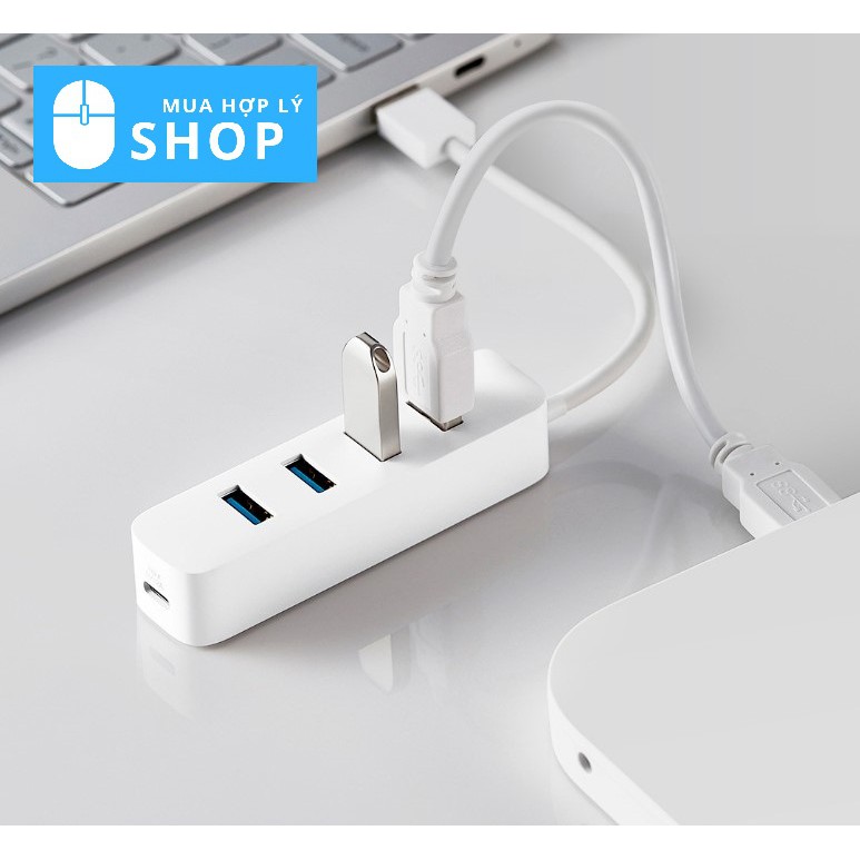 [CHÍNH HÃNG XIAOMI] Bộ Chuyển Đổi USB HUB Xiaomi 4 Cổng USB 3.0 và 1 Cổng USB TYPE C - Hàng Nhập Khẩu