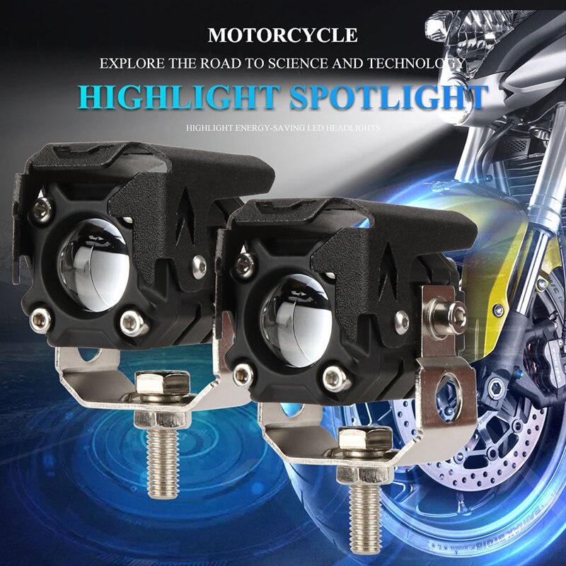 Bộ 2 Đèn Pha Siêu Sáng 12V-80V Dành Cho Xe Mô Tô