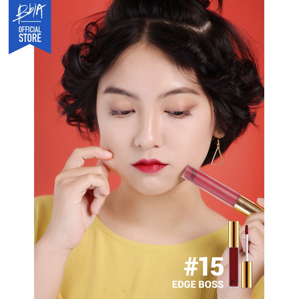 (Chính Hãng) Son Kem Lì Bbia Last Velvet Lip Tint #15 Đỏ Hồng