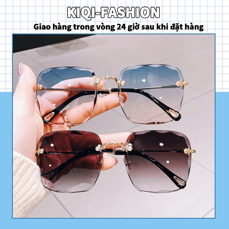 Kính mát vintage gọng kim loại chống tia UV400