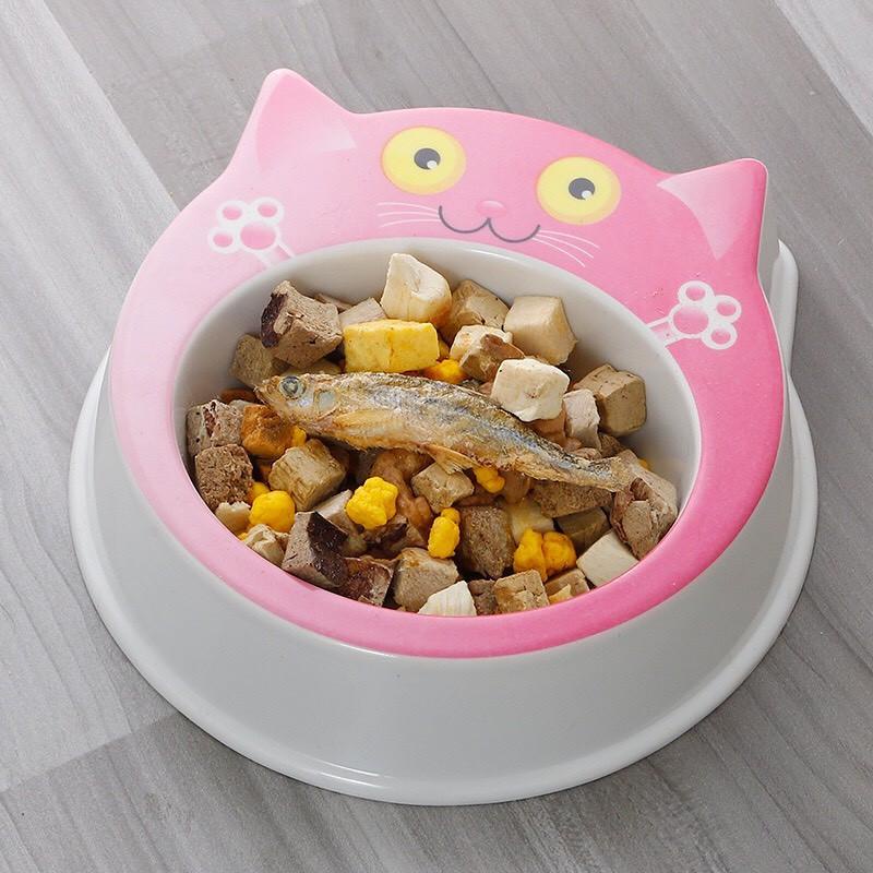 [Cao Cấp ] Bát nhựa đơn hình mặt mèo siêu dày nhiều màu sắc