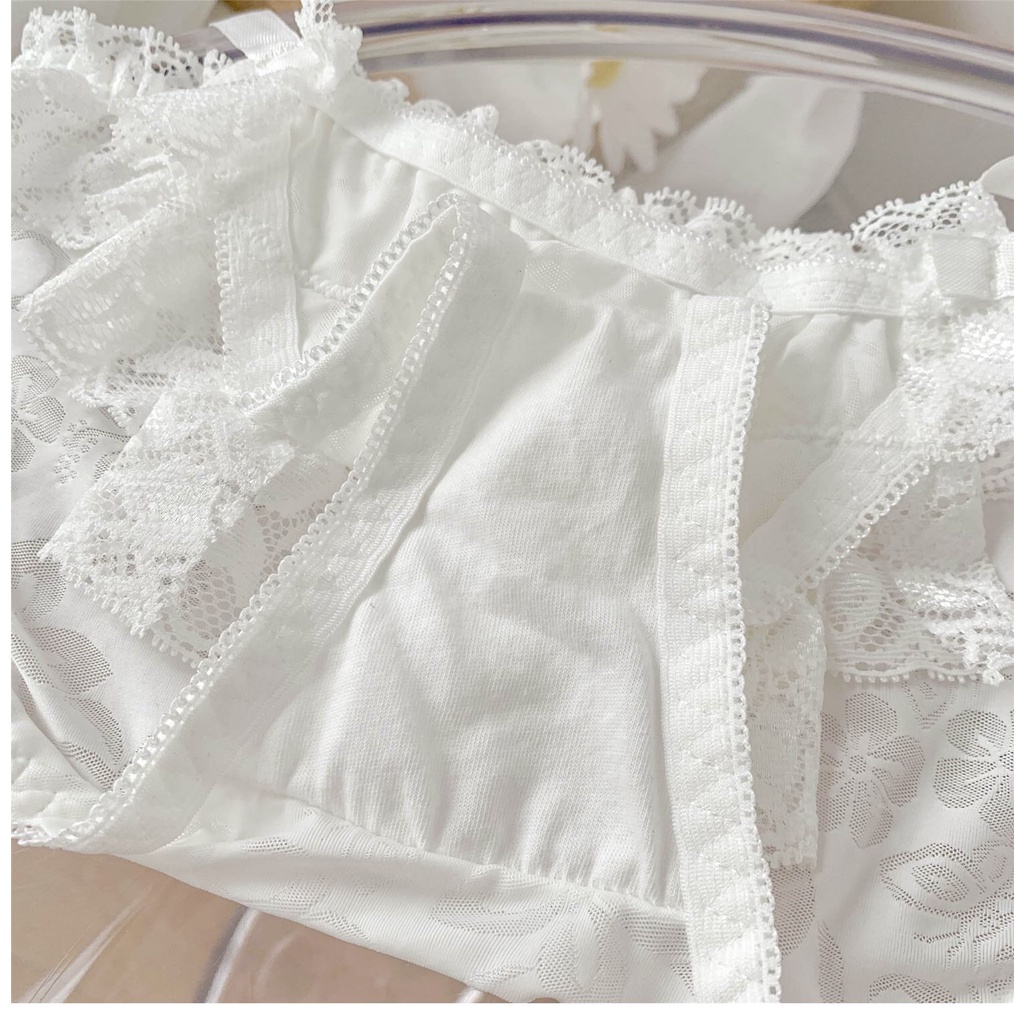 Quần Lót Ren Tầng Buộc Cột Dây Siêu Xinh Mềm Mại Cao Cấp Mainia Shop