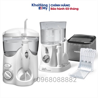 Set 2 máy tăm nước Waterpik Ultra Plus và Waterpik Nano kèm bộ 12 đầu xịt - hàng chính hãng