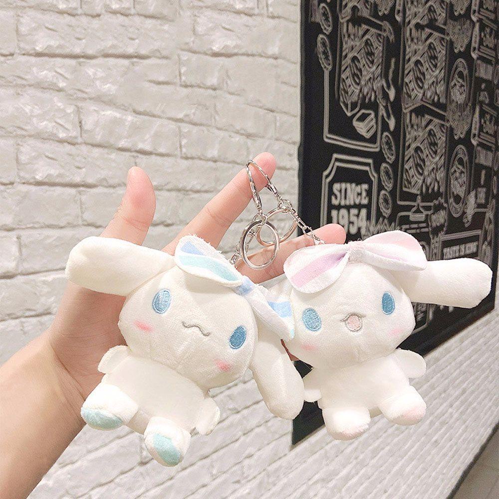 Móc Khóa Thỏ Nhồi Bông Tai To Mềm Mại Đáng Yêu