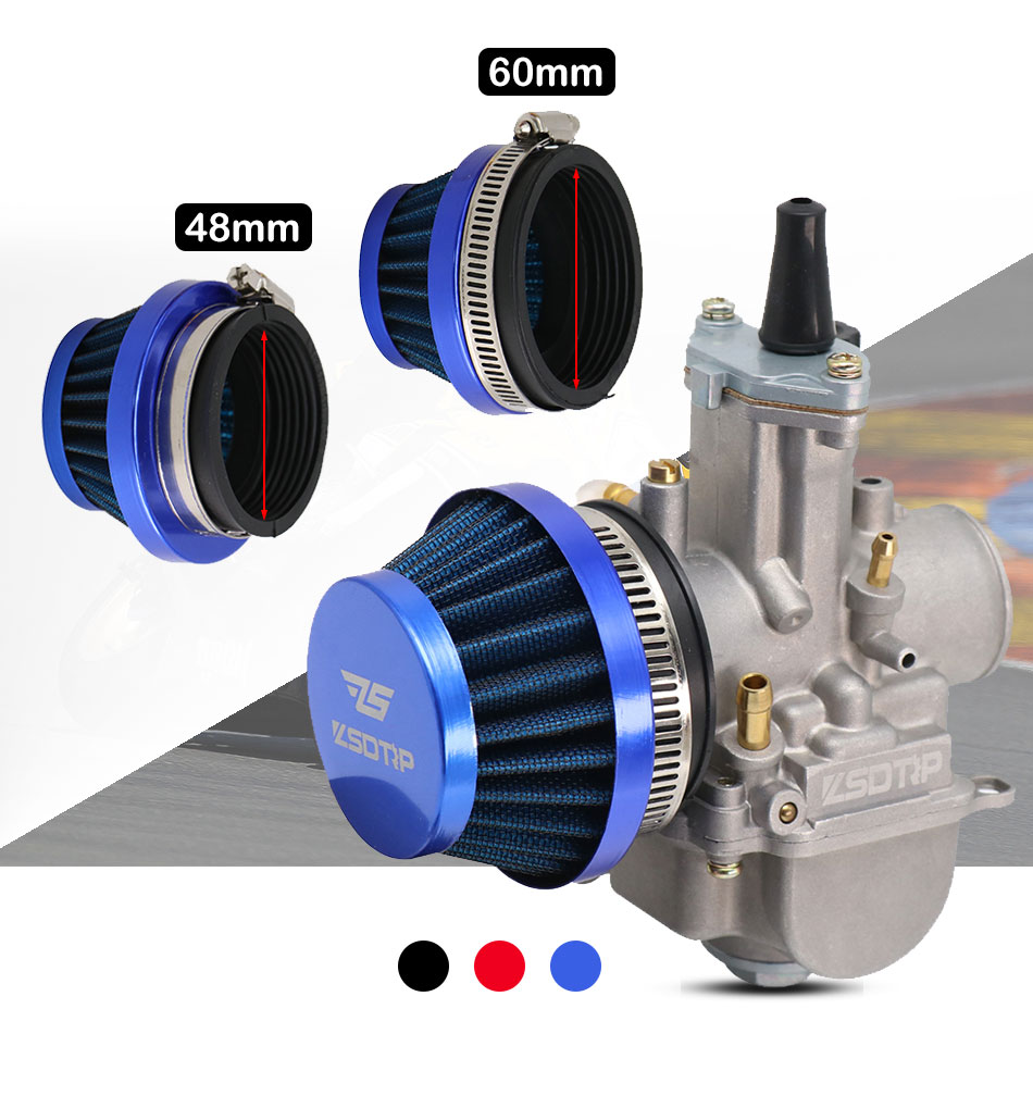 KEIHIN Bộ Lọc Không Khí Zsdtrp 48/55/60mm Dành Cho Bộ Chế Hòa Khí Động Cơ 2 Thì ATV
