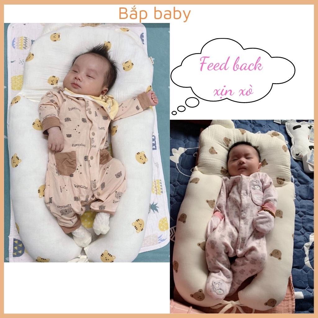 Gối chặn chữ U chống giật mình - gối chống méo đầu cho bé ''Gối đa năng cho bé'' PK Tkutrang