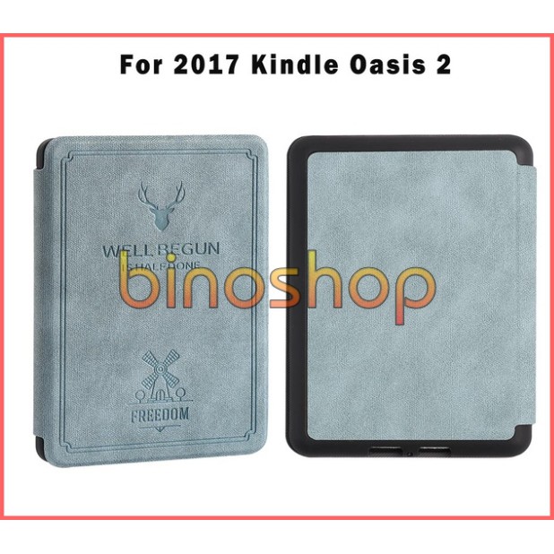 [ Kindle Oasis 2/3] Bao Da Máy Đọc Sách Kindle Oasis 2/3 - Hươu