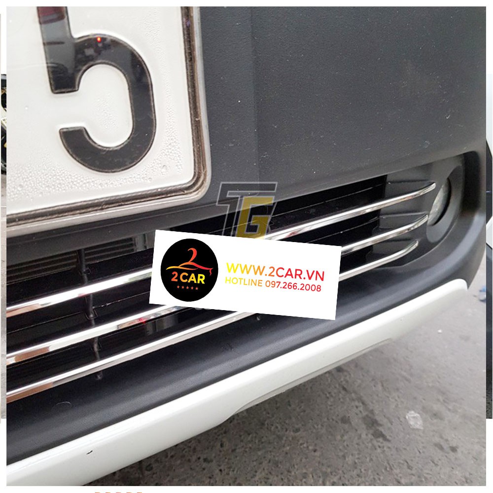 Ốp mặt Ca Lăng, calang dưới xe Toyota Cross 2020, 2021, 2022, 2023– 3 thanh Bên dưới biển số- ốp lưới tản nhiệt
