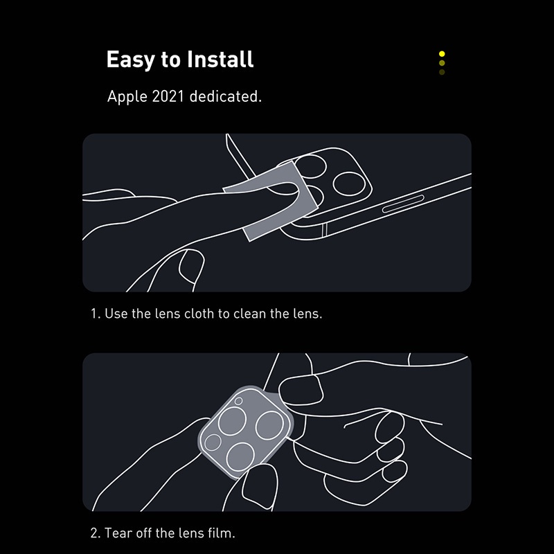 Miếng Dán Bảo Vệ Ống Kính Máy Ảnh Trong Suốt Cho iPhone 11 12 13 mini pro max Ốp