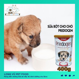 Sữa bột dinh dưỡng cho chó predogen dr.kyan hộp 400g sữa cho chó con - long vũ pet food