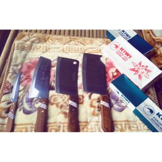 Bộ dao kiwi cán gỗ thái Lan 4 cỡ .