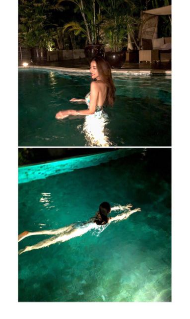 Bikini liền thân hoa đan dây