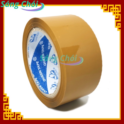 1 Cây (6 Cuộn) Băng Keo Đục OPP Cao Cấp  4.8cm x 100yard Dính Cao Đóng Gói Hàng - 4F8 4.8 cm x 100 yard - Sáng Chói