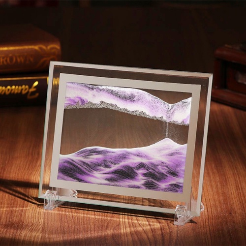 Tranh cát chảy chuyển động 3D, tranh nghệt thuật trang trí đồng hồ cát để bàn làm việc decor làm quà tặng cao cấp