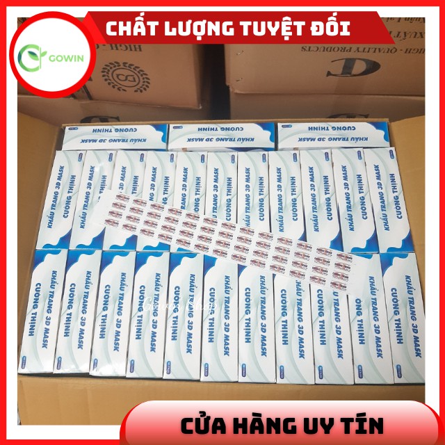 [Siêu Sale Lớn] Một Thùng Khẩu Trang 3D Mask Y Tế Cường Thịnh Xuân Lai Chất Dày Dặn Quai Bền Dáng Đẹp Ôm Sát Mặt 50 Hộp