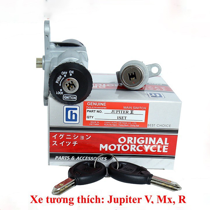 Khóa xe Jupiter V,Mx,R 6 cạnh chống trộm
