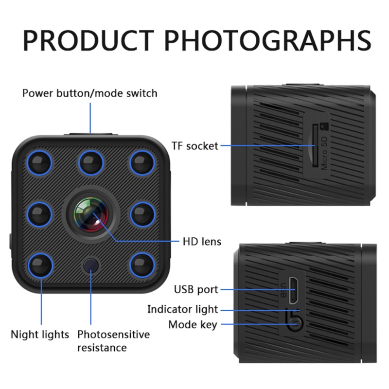 Camera An Ninh Xoay 360 Độ Đế Điều Chỉnh Được Dùng Trong Nhà Và Văn Phòng