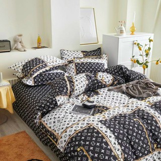Bộ Chăn Ga Gối Cotton Poly L.V Mới