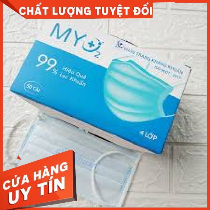 Khẩu trang cao cấp 4 lớp Myo2 {SALE}