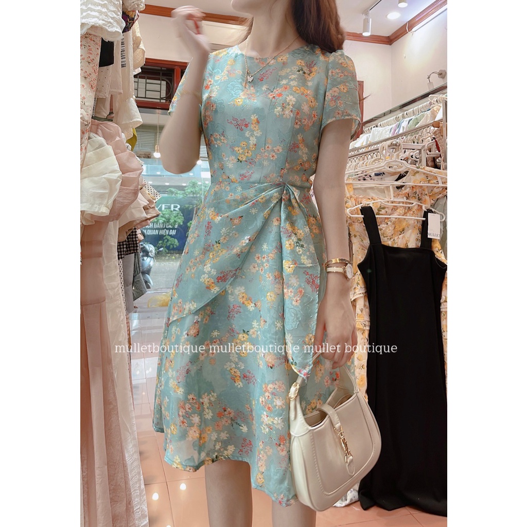 VÁY TƠ ÉP HOA V0524 (ảnh thật)