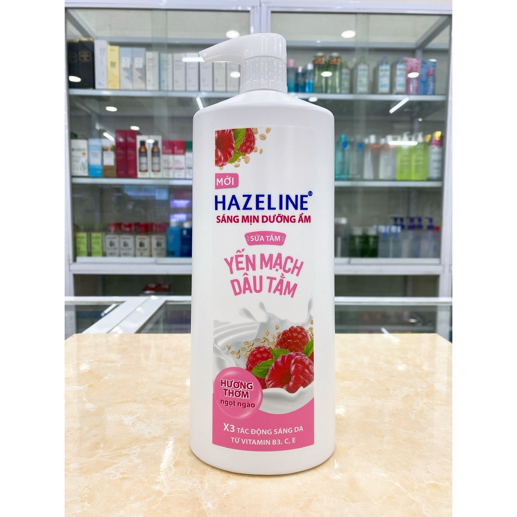 Sữa Tắm Dưỡng Da Thiên Nhiên Hazeline 1Kg Chính Hãng Công Ty Mẫu Mới