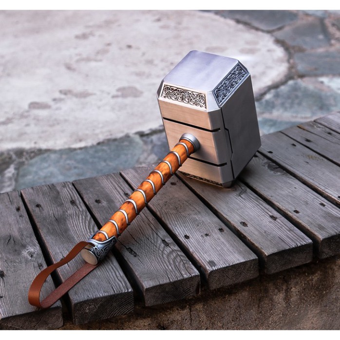 Mô hình Búa Thor Mjolnir Marvel kim loại kích cỡ 1:1