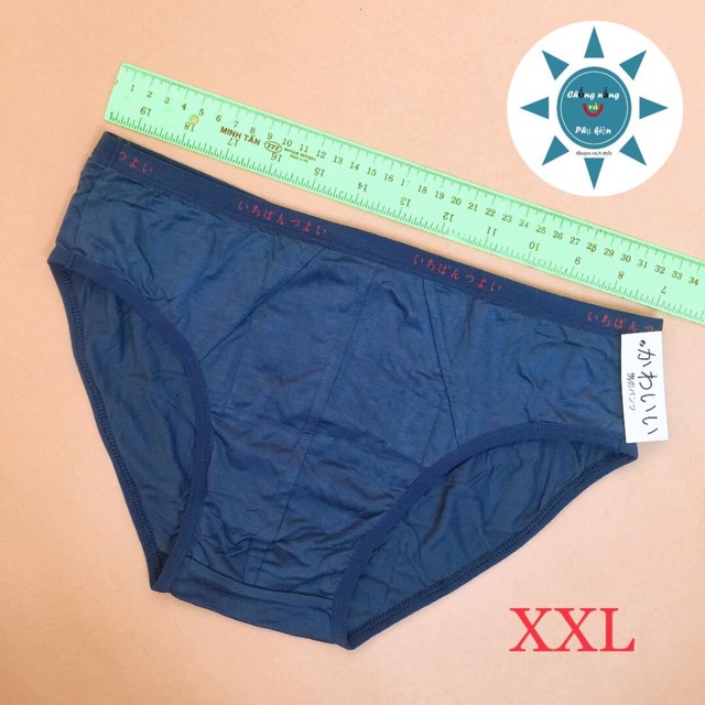 QUẦN LÓT NAM 100% cotton chuẩn NHẬT, 40-66KG mang vừa