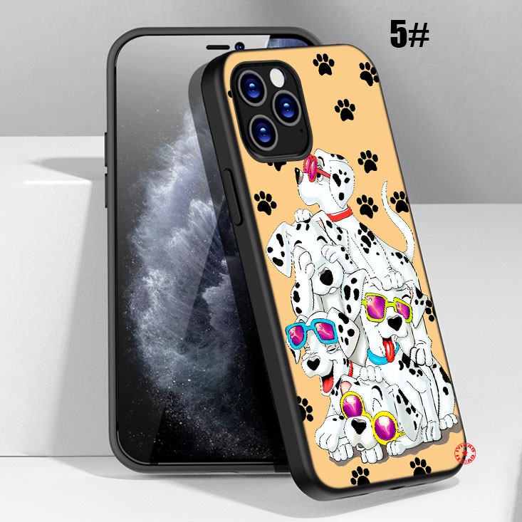 Ốp lưng silicone dẻo hoạ tiết 101 chú chó đốm cho iPhone 11 12 Pro Max Mini SE