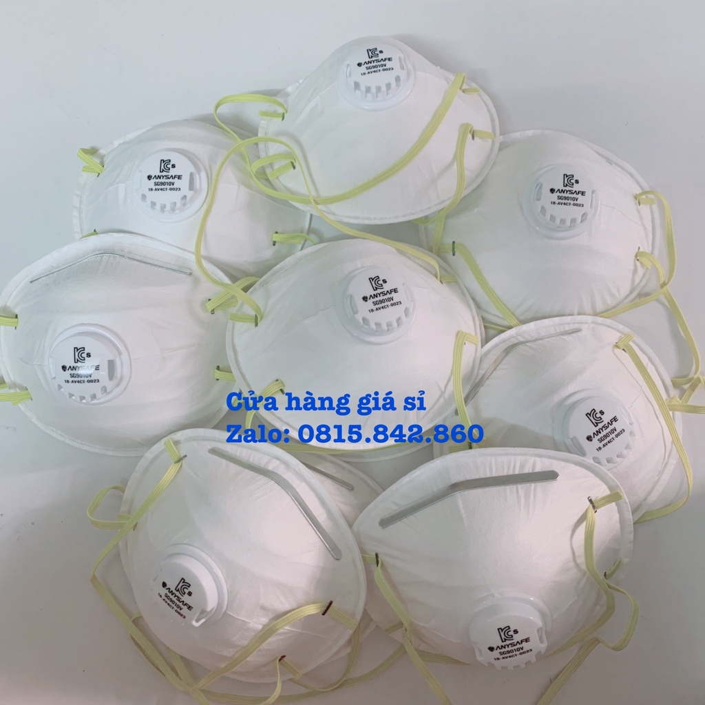 Mua 1 tặng 1 Khẩu Trang ANYSAFE Hàn Quốc Chính Hãng Có Van VC102V - Hộp 10 cái