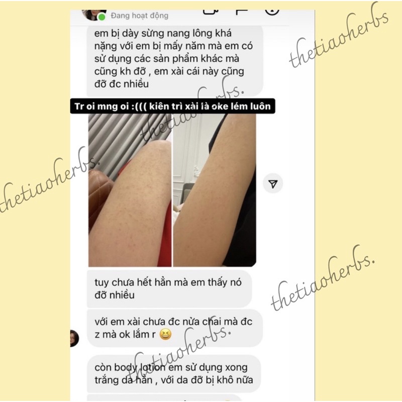 Dầu dưỡng da từ thảo mộc thiên nhiên Herbal Nourishing Body Oil Thetiaoherbs