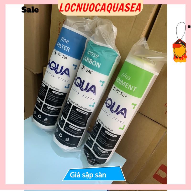 Bộ Lõi Lọc 123 Aqua thay vừa cho các máy lọc
