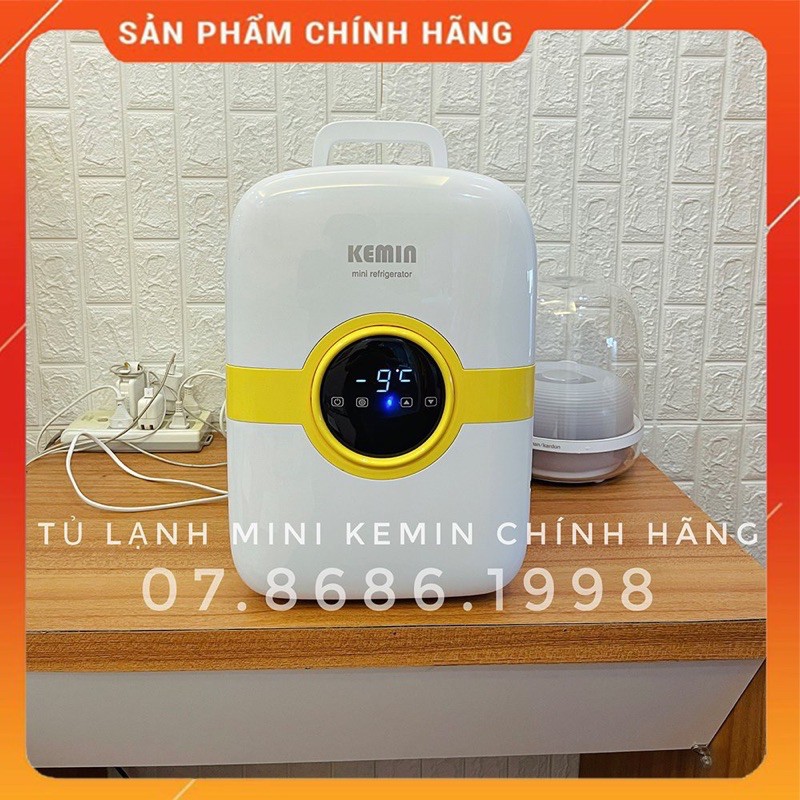 (SẴN)Tủ lạnh mini kemin bảo quản sữa mẹ, mĩ phẩm 22L chỉnh được nhiệt độ