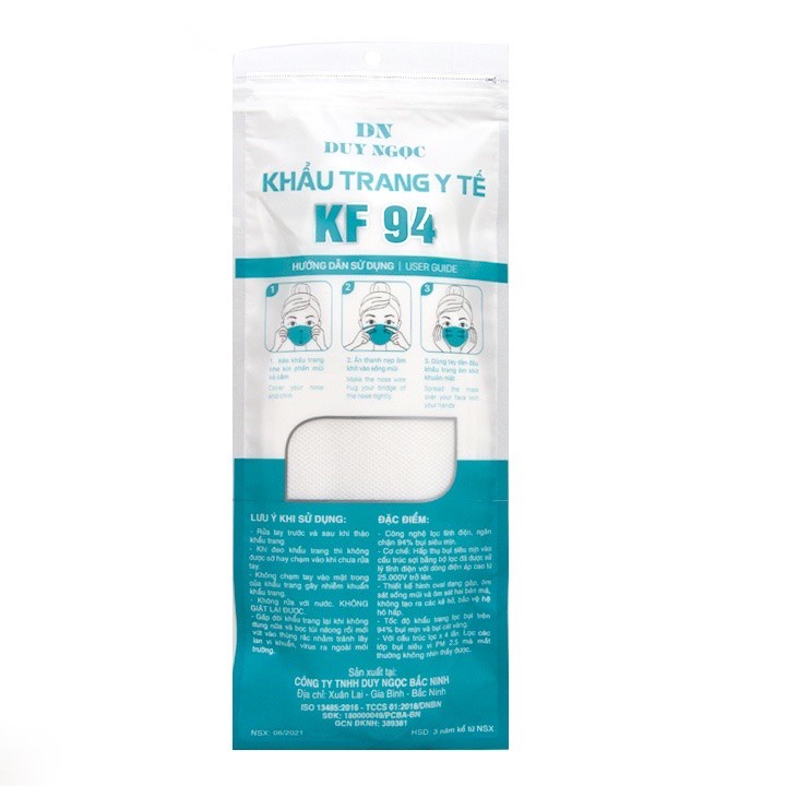 [HÀ NỘI] Hộp 50 chiếc khẩu trang y tế KF94 loại 4 lớp kháng khuẩn lọc bụi mịn Medimix