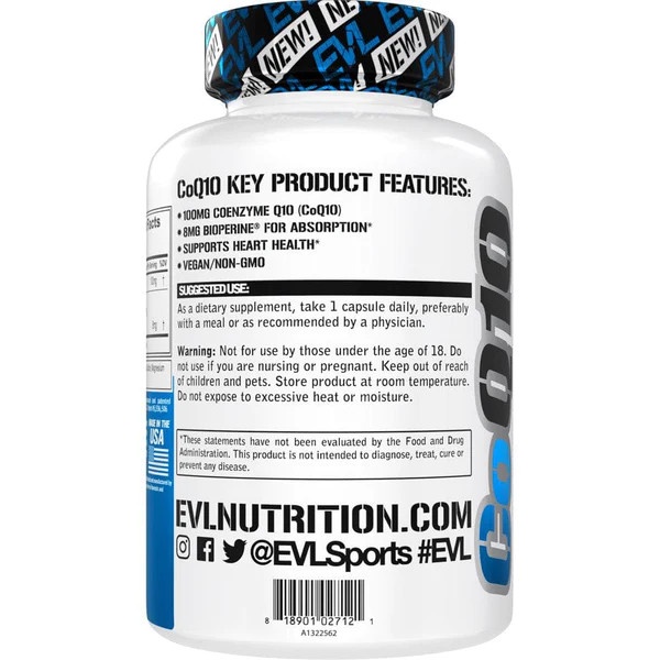 EVL COQ10 Viên Uống Bồi Bổ Sức Khỏe Tim Mạch, Giảm Cholesterol Trong Máu